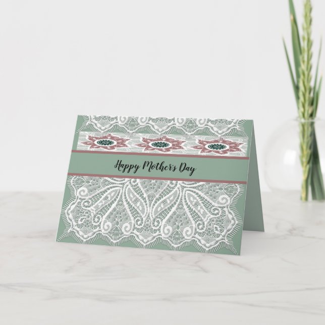 Tarjeta del día de la madre con estilo de campo la (Anverso)