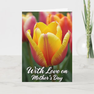 Tarjeta del Día de la Madre con Flor de Rosa