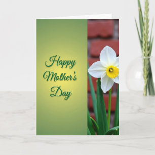 Tarjeta del Día de la Madre con Floral Gradiente