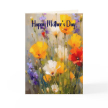 Tarjeta del Día de la Madre con Flores