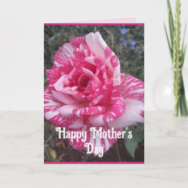 Tarjeta del Día de la Madre con Flores Rosadas Flo