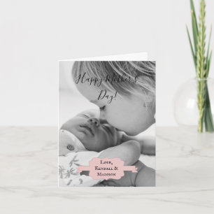 Tarjeta del Día de la Madre con Foto Minimalista R