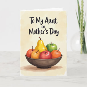 Tarjeta del Día de la Madre con Frutero