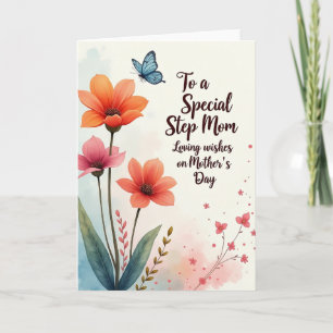 Tarjeta del Día de la Madre con Gradiente de Rosas