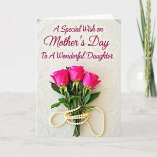 Tarjeta del Día de la Madre con guión de bayas