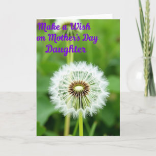 Tarjeta del Día de la Madre con guión morado