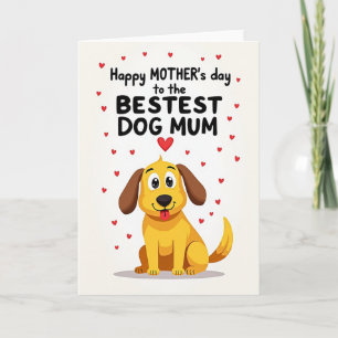 Tarjeta del Día de la Madre con ilustración de per