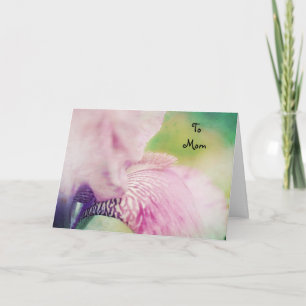 Tarjeta del Día de la Madre con Iris Suavemente He
