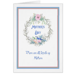 Tarjeta del Día de la Madre con Jay Azul