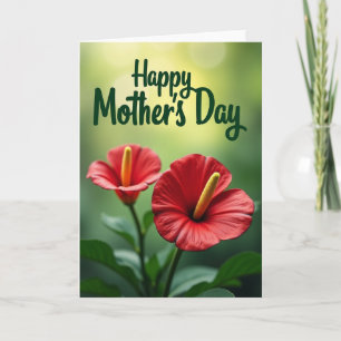 Tarjeta del Día de la Madre con letra elegante