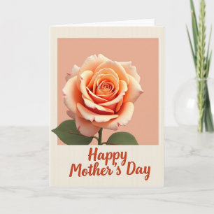 Tarjeta del Día de la Madre con letra Russet