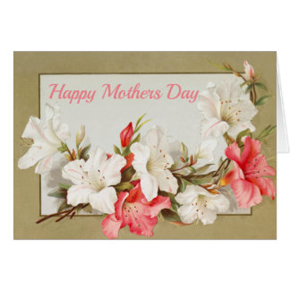 Tarjeta del Día de la Madre con Lirios Feliz Inter