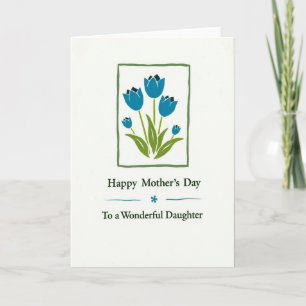Tarjeta del Día de la Madre con Marco Verde
