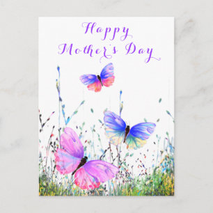 Tarjeta del Día de la Madre con Mariposas