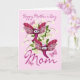 Tarjeta del día de la madre con mariposas de gemel (Orchid)
