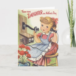 Tarjeta del Día de la Madre con mensaje sincero