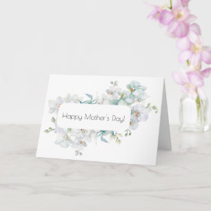 Tarjeta del Día de la Madre con Orquídea