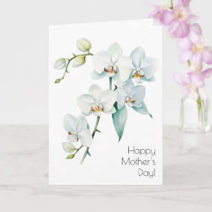 Tarjeta del Día de la Madre con Orquídea