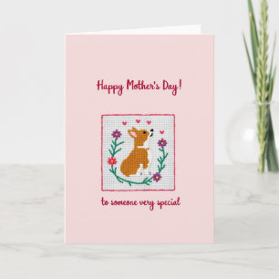 Tarjeta del Día de la Madre con perro de punto de