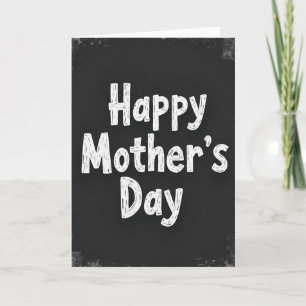 Tarjeta del Día de la Madre con pizarra