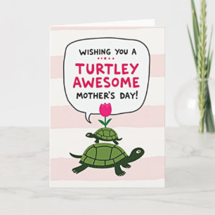 Tarjeta del Día de la Madre con Rayas Increíbles