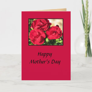 Tarjeta del Día de la Madre con Rosas