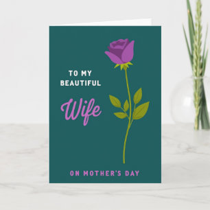 Tarjeta del Día de la Madre con Rosas Modernas