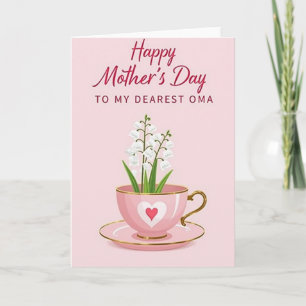 Tarjeta del Día de la Madre con Rosas Sentida