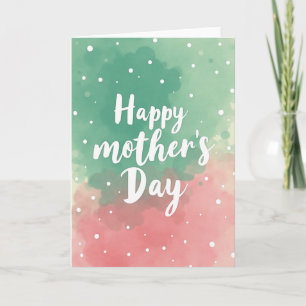 Tarjeta del Día de la Madre con Rubor Rosado