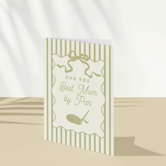 Tarjeta del Día de la Madre con tema de golf (Subido por el creador)