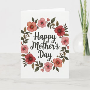 Tarjeta del Día de la Madre con textura brillante