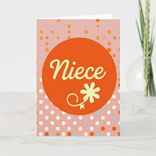 Tarjeta del Día de la Madre con tono naranja