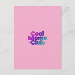 Tarjeta del Día de la Madre Cool Moms Club Neon Gl