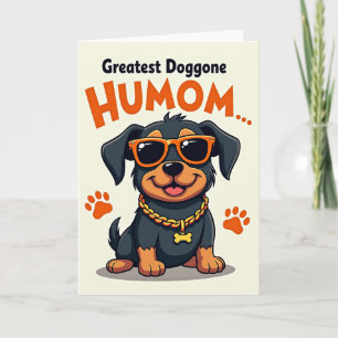 Tarjeta del Día de la Madre Cool Puppy