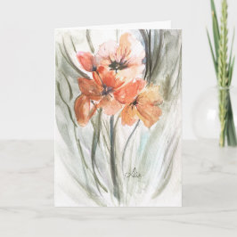 Tarjeta del Día de la Madre Coral Florals