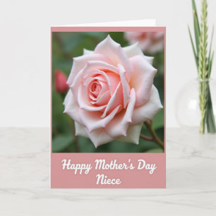 Tarjeta del Día de la Madre Coral Rosa para Sobrin