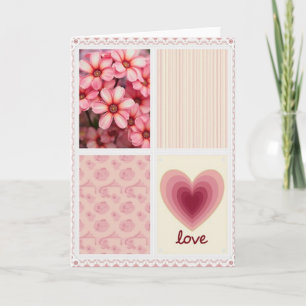 Tarjeta del Día de la Madre Corazón de Rosebud