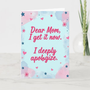 Tarjeta del Día de la Madre Corazones de Dulce Dis