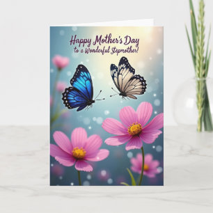 Tarjeta del Día de la Madre Cosmos Rosa