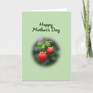 Tarjeta del Día de la Madre Crimson Berry