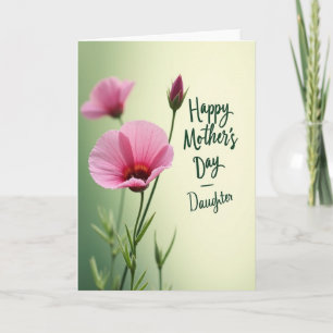 Tarjeta del Día de la Madre Crimson Core