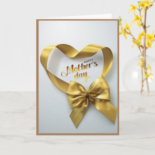 Tarjeta del Día de la Madre Cristiana (flor amarilla)