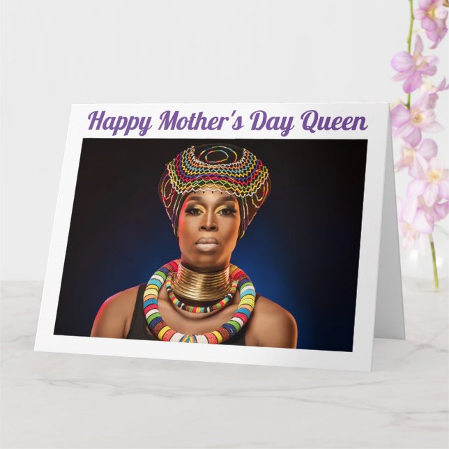 Tarjeta del Día de la Madre Cristiana (Orquídea)