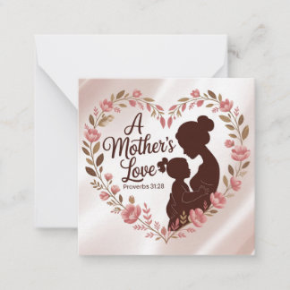 Tarjeta del Día de la Madre Cristiana, el amor de