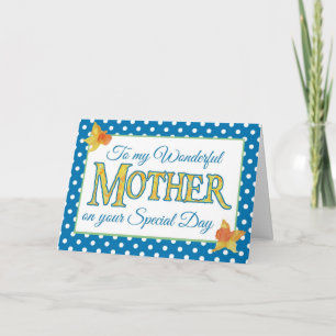 Tarjeta del Día de la Madre, Daffodils y puntos de