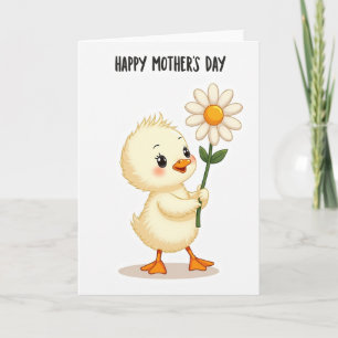 Tarjeta del Día de la Madre Daisy Bird