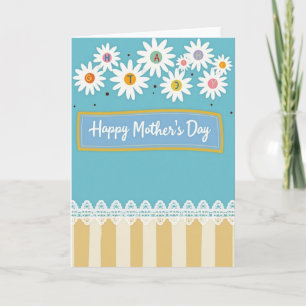Tarjeta del Día de la Madre Daisy Feliz
