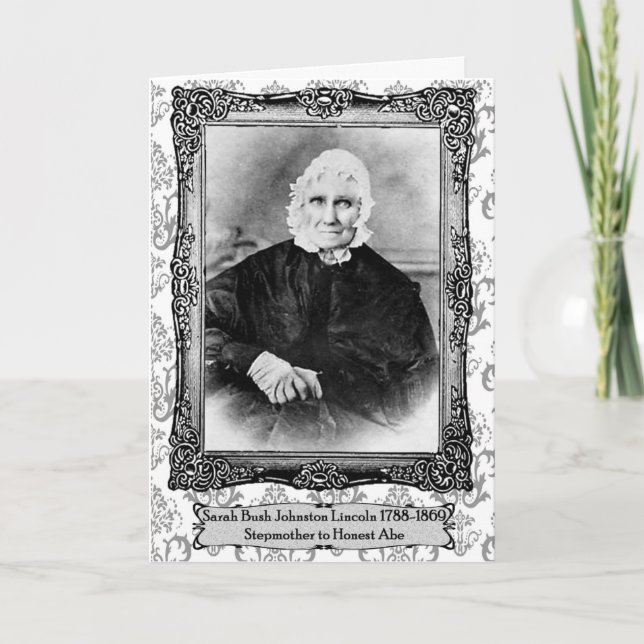 Tarjeta del Día de la Madre de Abe Lincoln (Anverso)