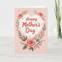 Tarjeta del Día de la Madre de Agradecimiento a Su