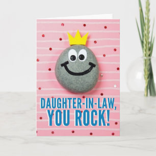 Tarjeta del Día de la Madre de Arte con Piedras
